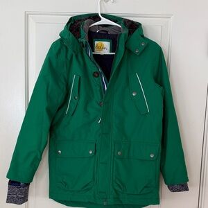 Boden Green Kids winter hooded coat